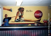 Coca Cola wallpainting | Proces