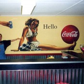 Coca Cola wallpainting | Proces