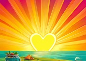 Illustrated background for a wedding invitation