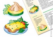 Design & Illustrations for a  leaflet with recipies