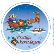 Design & Illustratrons for cheese sticker in a Christmas theme